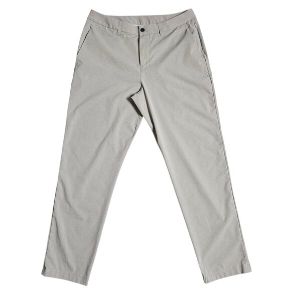 Lululemon Men's ABC Classic Fit Trouser Woven Air Beige 33x29 Stretch Golf Urban - Picture 3 of 13